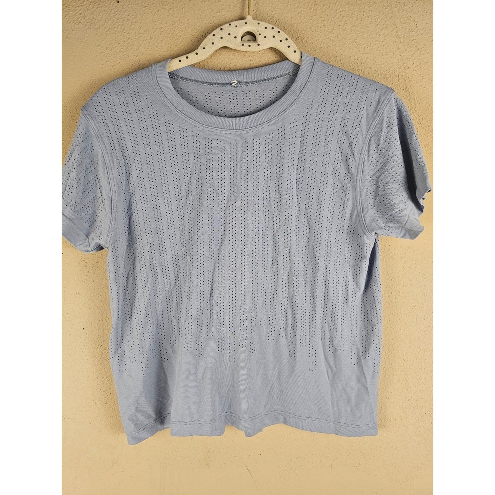 Lululemon Womens Lunar Rock Train To Be‎ Short Sleeve Shirt Top Tee Medium